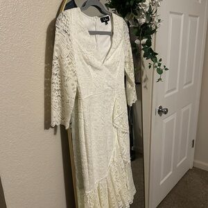 Lace ivory dress